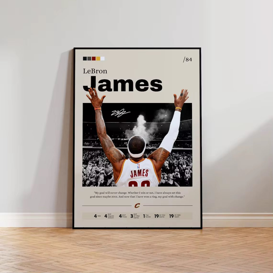 LeBron James - Signature Print - A4