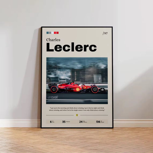 Charles Le Clerc - Signature Print - A4