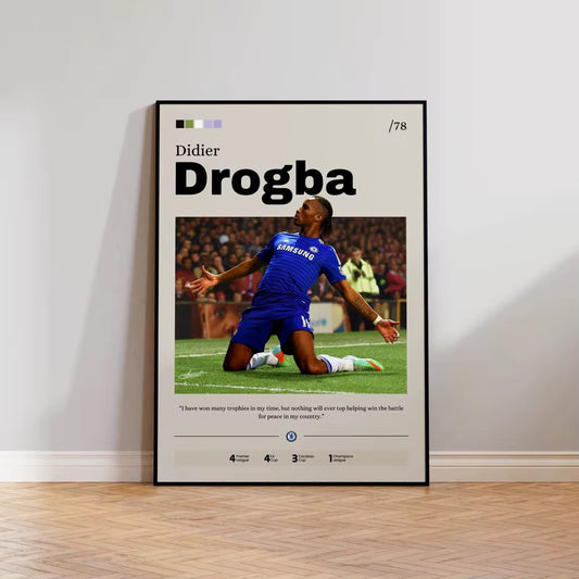 Didier Drogba - Signature Print - A4
